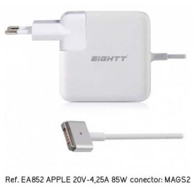 CARGADOR PORTATIL EIGHTT ESPECIFICO COMPATIBLE APPLE 20V-4,25A 85W MAGSAFE2