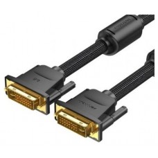 CONECTOR TRENZADO DVI-D/M A DVI-D/M 3 M NEGRO VENTION (Espera 4 dias)