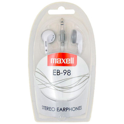 AURICULAR INTRAUDITIVO MAXELL EB-98 BLANCO JACK 3.5mm AURICULAR INTRAUDITIVO MAXELL EB-98 BLANCO JACK 3.5mm