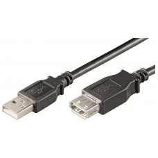 CABLE DE EXTENSION USB 2.0 A A A M/F, AWG28, LONGITUD DE 3,0 METROS.