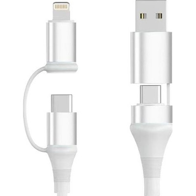 EWENT Cable 4-1 60W 1m USB-C Lightning USB-A Datos EWENT Cable 4-1 60W 1m USB-C Lightning USB-A Datos