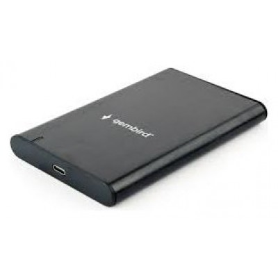 CARCASA DISCO DURO GEMBIRD HDD Ó SATA  USB TIPO C 3.1 NEGRO ALUMINIO