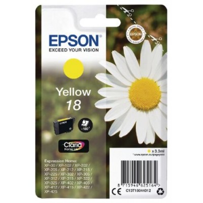 TINTA EPSON C13T18044012 Nº 18 AMARILLA (Espera 4 dias)