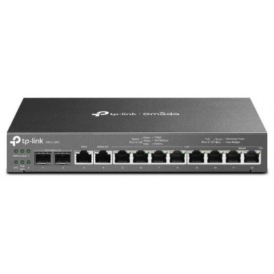 TP-LINK Enrutador VPN Gigabit Omada con puertos PoE+ y controlador integrado PUERTOS: 2× puertos Gigabit SFP WAN/LAN, 1× puerto WAN Gigabit RJ45, 1× p