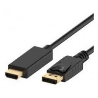 Ewent EC1432 adaptador de cable de vídeo 3 m DisplayPort HDMI tipo A (Estándar) Negro (Espera 4 dias)
