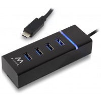 Ewent E1137 HUB USB TIPO C 4 PUEROS USB 3.1