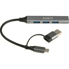 HUB EWENT EW1154 USB-C/USB-A 3.2 1PTO USB-A 3.2 3PTOS (Espera 4 dias) HUB EWENT EW1154 USB-C/USB-A 3.2 1PTO USB-A 3.2 3PTOS (Espera 4 dias)