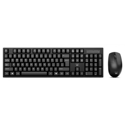 COMBO TECLADO/RATON EWENT INALAMBRICO NEGRO (Espera 4 dias)