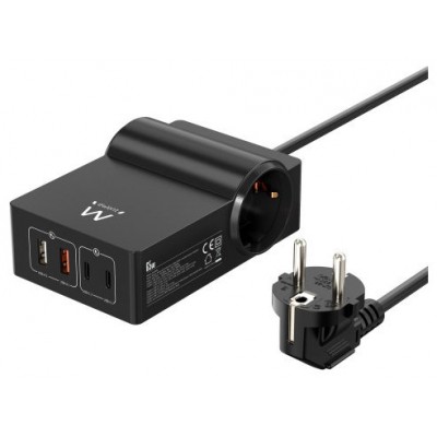 EWENT ESTACIÓN DE CARGA USB GAN FAST DE 65W – 2 USB A Y 2 USB C (Espera 4 dias)