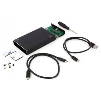 Ewent EW7070 caja para disco duro externo Carcasa de disco duro/SSD Negro 2.5" (Espera 4 dias)