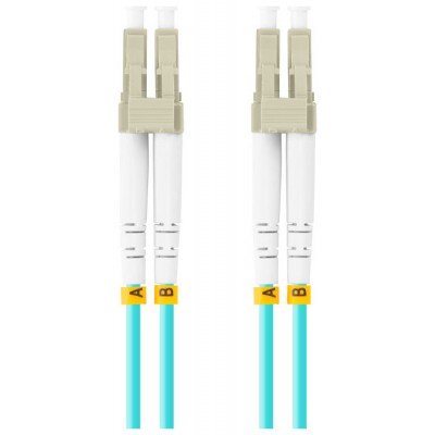 CABLE DE FIBRAOPTICA LANBERG 5M MULTI LC/UPC-LC/UPC DUPLEX OM3 50/125 LSZH  AZUL