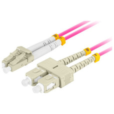 CABLE DE FIBRAOPTICA LANBERG 2M MULTI LC/UPC-SC/UPC DUPLEX OM4 LSZH 3.0MM VL CABLE DE FIBRAOPTICA LANBERG 2M MULTI LC/UPC-SC/UPC DUPLEX OM4 LSZH 3.0MM VL