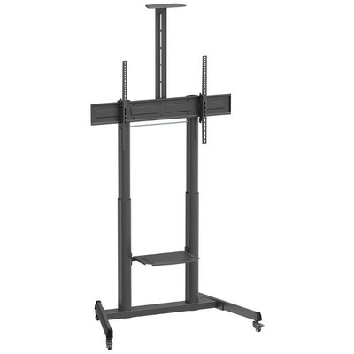 AISENS - SOPORTE DE SUELO ECO CON RUEDAS Y MANIVELA, BANDEJA PARA DVD Y SOPORTE DE CAMARA PARA MONITOR/TV 120KG DE 60-100, NEGRO AISENS - SOPORTE DE SUELO ECO CON RUEDAS Y MANIVELA, BANDEJA PARA DVD Y SOPORTE DE CAMARA PARA MONITOR/TV 120KG DE 60-100, NEGRO