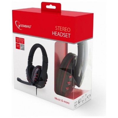 AURICULARES GEMBIRD MICROFONO CONTROL VOL NEGRO ALAMBRICO