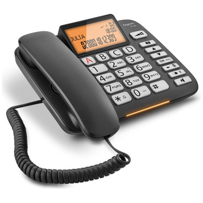 Gigaset DL 580 teléfono Teléfono analógico Negro Identificador de llamadas (Espera 4 dias) Gigaset DL 580 teléfono Teléfono analógico Negro Identificador de llamadas (Espera 4 dias)