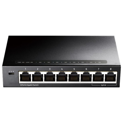SWITCH CUDY 8-PORT GIGABIT METAL SWITCH GS108 SWITCH CUDY 8-PORT GIGABIT METAL SWITCH GS108