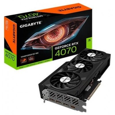 VGA NVIDIA RTX 4070 WINDFORCE OC 12 GB GIGABYTE (Espera 4 dias)