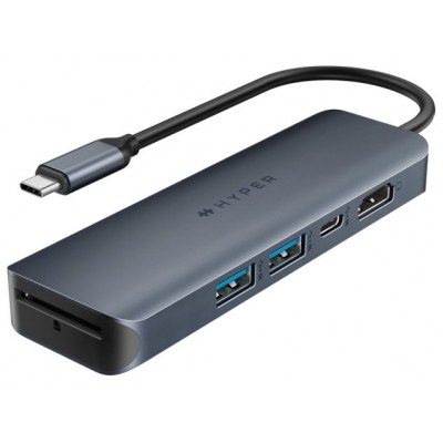 HYPER DRIVE ECOSMART GEN.2 UNIVERSAL USB-C® 6-IN-1 HUB W 100 W PD POWER