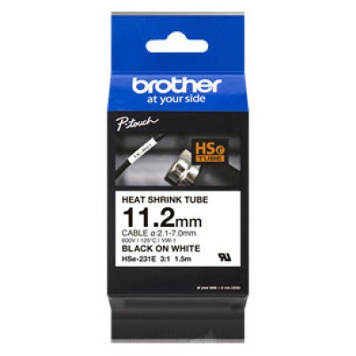 ETIQUETA CINTA TUBO TERMORRETRACTIL BROTHER HSE-231E A11.2mm L1.5m CABLE 0.2-7.00mm (Espera 4 dias)