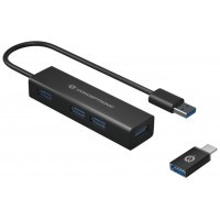 HUB USB 3.0 CONCEPTRONIC HUBBIES06B 4 PUERTOS USB 3.0