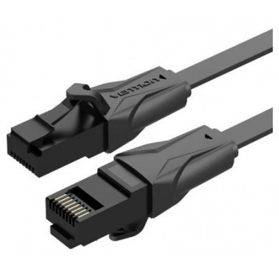 CABLE DE RED LATIGUILLO RJ45 UTP CAT6 AWG32 0.75 M NEGRO VENTION (Espera 4 dias)