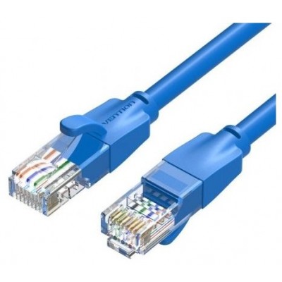 CABLE DE RED LATIGUILLO RJ45 UTP CAT6 AWG26 0.50 M AZUL VENTION (Espera 4 dias)