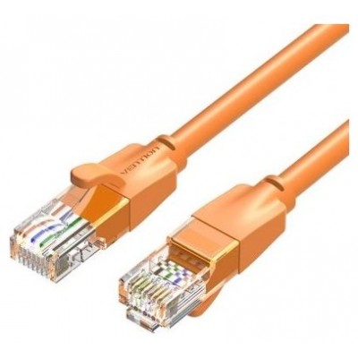 CABLE DE RED LATIGUILLO RJ45 UTP CAT6 AWG26 1 M NARANJA VENTION (Espera 4 dias)