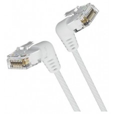 CABLE DE RED LATIGUILLO ACODADO RJ45 UTP CAT6A AWG32 1 M BLANCO VENTION (Espera 4 dias)