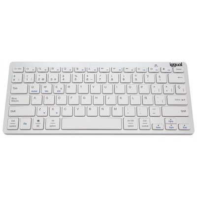 iggual Teclado Bluetooth Slim TKL-BT plata 2 canal