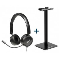 iggual Kit auriculares Dual Tech + soporte SA22