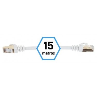 iggual Latiguillo CAT7 SFTP LSZH 15 metros blanco