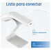 iggual Lector código barras 2D USB botón blanco iggual Lector código barras 2D USB botón blanco