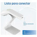 iggual Lector código barras 2D USB botón blanco iggual Lector código barras 2D USB botón blanco