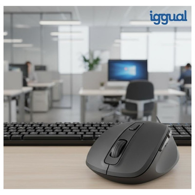 iggual Rat&oacute;n inal&aacute;mbrico ERGO-SILENT-6D 1600DPI