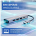 iggual Hub USB-A 5 puertos 3xUSB + RJ45 + tipo C iggual Hub USB-A 5 puertos 3xUSB + RJ45 + tipo C