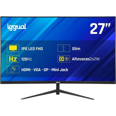 iggual Monitor 27" 1ms FHD 120Hz VGA HDMI DP MM iggual Monitor 27" 1ms FHD 120Hz VGA HDMI DP MM