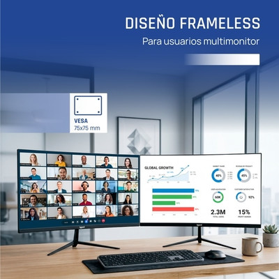 iggual Monitor 24" 1ms FHD 120Hz VGA HDMI DP MM iggual Monitor 24" 1ms FHD 120Hz VGA HDMI DP MM