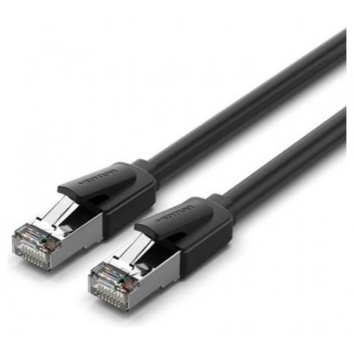 CABLE DE RED LATIGUILLO RJ45 CAT.8 SFTP AWG26 2 M NEGRO VENTION (Espera 4 dias)