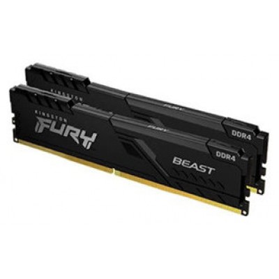 MEMORIA KINGSTON FURY BEAST BLACK DDR4 32GB (KIT 2) 3200MHZ  CL16   1GX8   - KF432C16BB1K2/32 (Espera 4 dias)