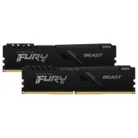 MEMORIA KINGSTON FURY BEAST BLACK DDR4 64GB (KIT 2) 3200MHZ  CL16     - KF432C16BBK2/64 (Espera 4 dias)