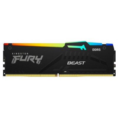 MEMORIA KINGSTON FURY BEAST RGB DDR5 32GB 5200MT/S  CL40  KF (Espera 4 dias)