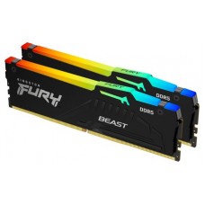 DDR5 64 GB (2X32KIT) 6000 Mhz. FURY BEAST RGB KINGSTON (Espera 4 dias)