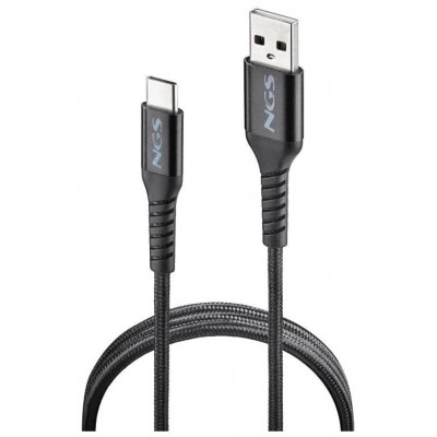 CABLE USB-A A USB-C 1 M KNOT NEGRO NGS (Espera 4 dias)