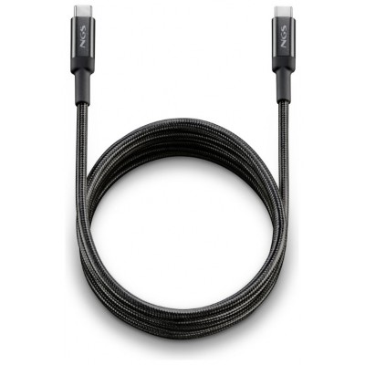 CABLE USB-C A USB-C 2 M KNOT 65W-2 NEGRO NGS (Espera 4 dias)