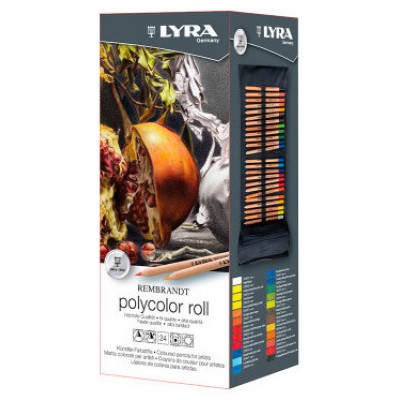 ESTUCHE ENROLLABLE LYRA REMBRANDT POLYCOLOR DE TELA 24 UDS. LYRA L2004240 (Espera 4 dias)