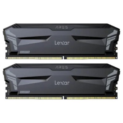 LEXAR MEMORIA ARES DDR5 6000 CL32 1.35V MEMORY WITH HEATSINK, NON-RGB LIGHTING, DUAL PACK, BLACK COLOR (Espera 4 dias)
