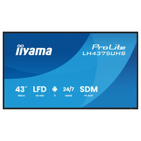 MONITOR IIYAMA 43" (LH4375UHS-B2AG) ANDROID 11 / 3844X2160 (4K UHD) / OPERACION 24/7 /500CD / LANDSC. Y PORTRAIT / 3XHDMI / DP / RJ45 / VESA 400X400 / ALTAVOCES 2X10W (Espera 4 dias) MONITOR IIYAMA 43" (LH4375UHS-B2AG) ANDROID 11 / 3844X2160 (4K UHD) / OPERACION 24/7 /500CD / LANDSC. Y PORTRAIT / 3XHDMI / DP / RJ45 / VESA 400X400 / ALTAVOCES 2X10W (Espera 4 dias)