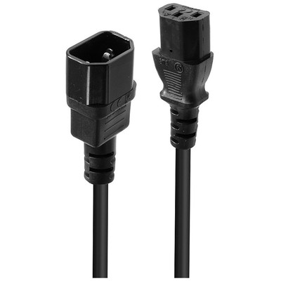 Lindy 30320 cable de transmisi&oacute;n Negro 0,5 m C14 acoplador C13 acoplador (Espera 4 dias)