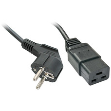 Lindy Stromversorgung Negro 2 m CEE7/4 IEC C19 (Espera 4 dias)