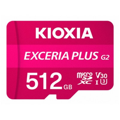 MICRO SD KIOXIA 512GB EXCERIA PLUS G2 UHS-I C10 CON ADAPTADOR